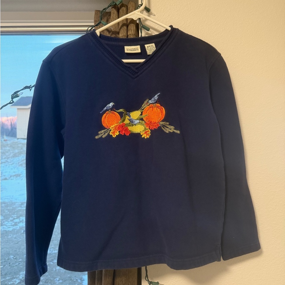 Classic Elements Navy Sweatshirt - image 1